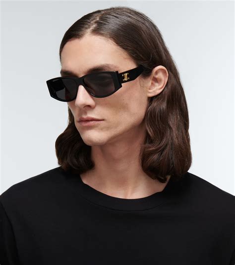 celine black round glasses|Celine eyewear rectangular sunglasses.